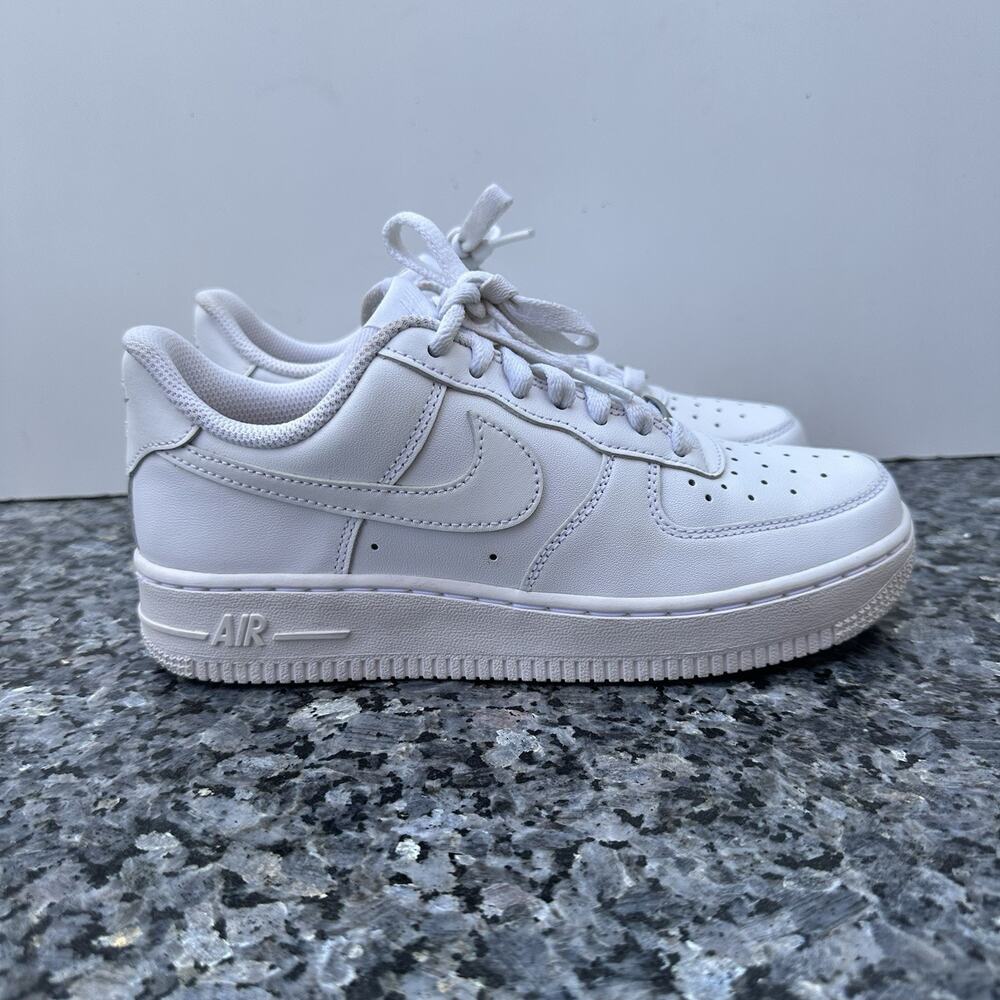 Nike Air Force 1 Low White Leather Sneakers DD8959-100 Women’s Size 6.5